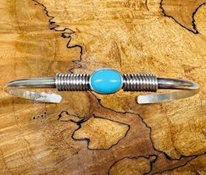 Vintage Navajo Turquoise Cuff